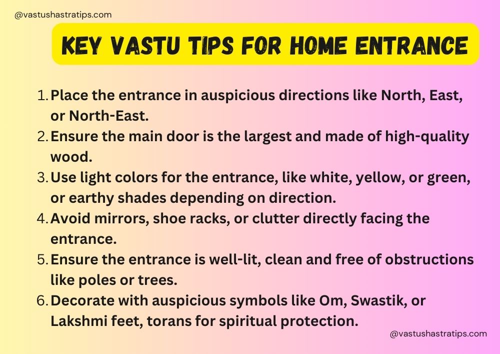 Vastu Tips for Home Entrance